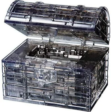 3D Crystal Puzzle - Black Treasure Chest