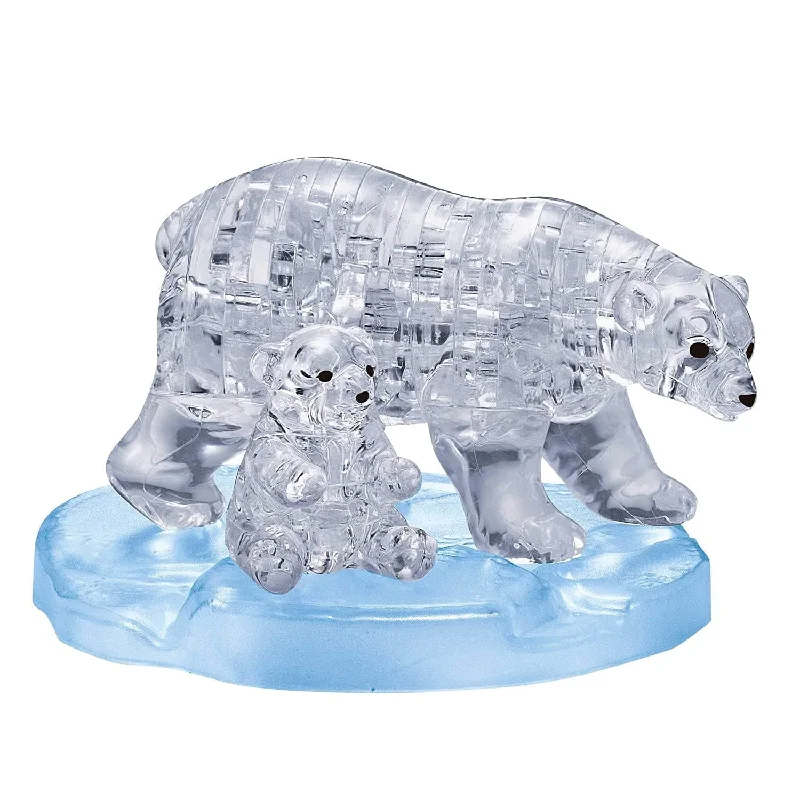 3D Crystal Puzzle - Polar Bear with Baby