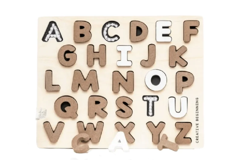 Uppercase Alphabet Tracing Puzzle