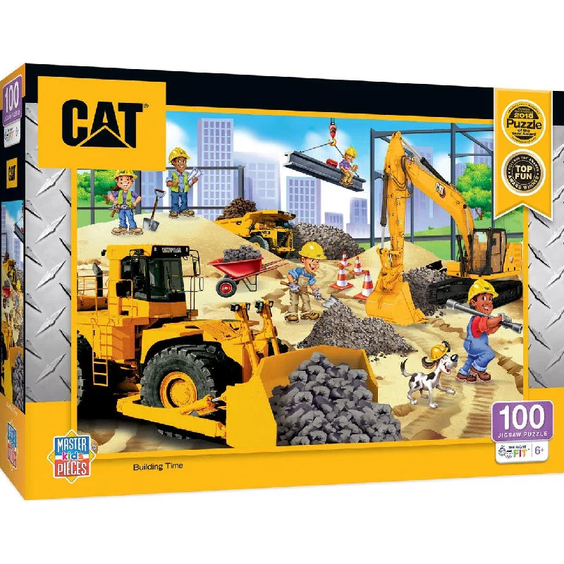 Caterpillar - Building Time 100 Piece Puzzle