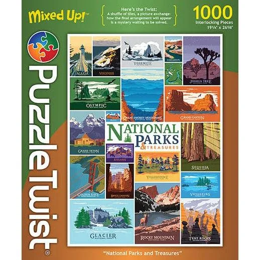 Puzzle Twist - National Parks and Treasures - 1,000 Piece Puzzle