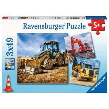 Digger at Work - 3x49 Piece Puzzles