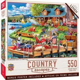 Country Escapes - The Secluded Cabin - 550 Piece Puzzle