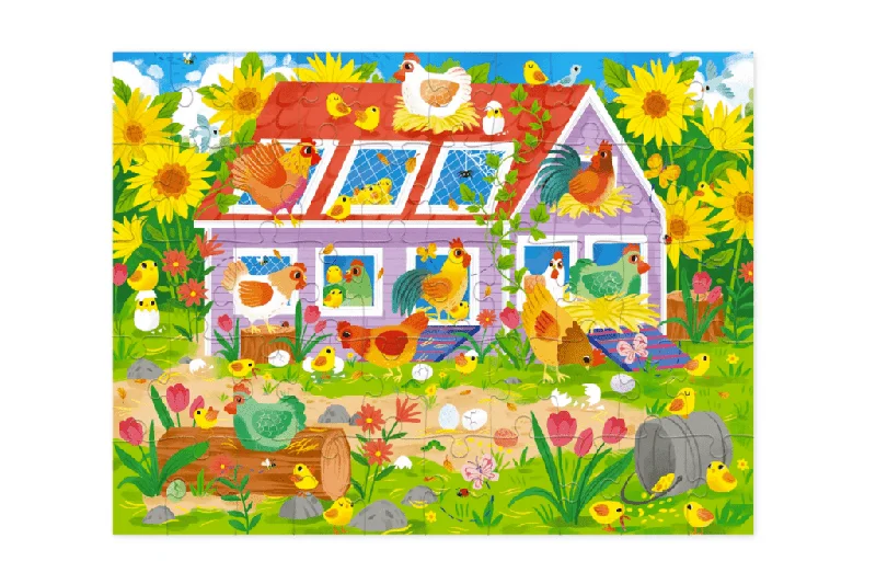 Crocodile Creek 50-Piece Chicken Coop Puzzle