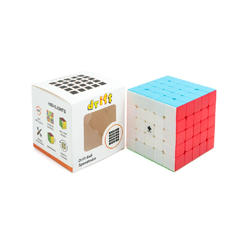 Drift 5x5 Stickerless Speed Cube Magic Puzzle for Kids & Adults Speedy Stress Buster Brainstorming Cube