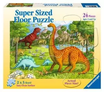 DINOSAUR PALS SUPER-SIZED FLOOR PUZZLE 24PC