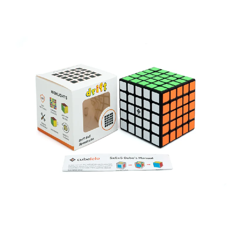 Drift 5x5 Black Magic Speed Cube for Kids & Adults Speedy Stress Buster Brainstorming Puzzle