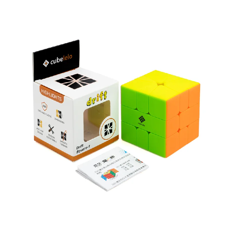 Drift Square-1 Stickerless Cube Puzzle for Kids & Adults Speedy Stress Buster Brainstorming Cube