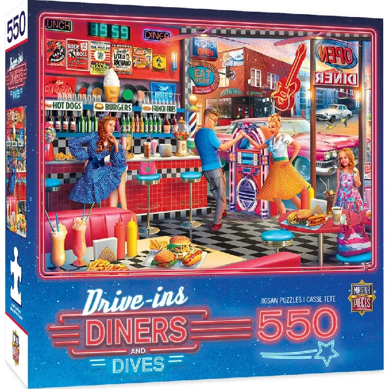 Drive-Ins, Diners, and Dives - Good Times Diner - 550 Piece Puzzle