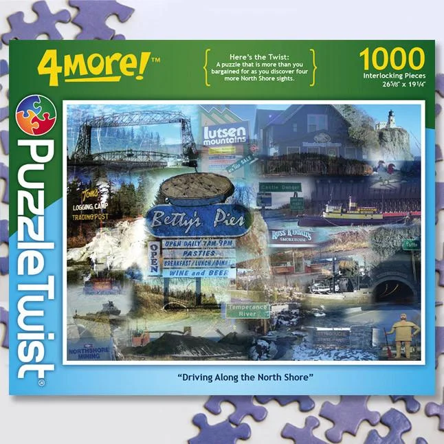 Puzzle Twist - Driving Along The Shore - 1,000 Piece Puzzle