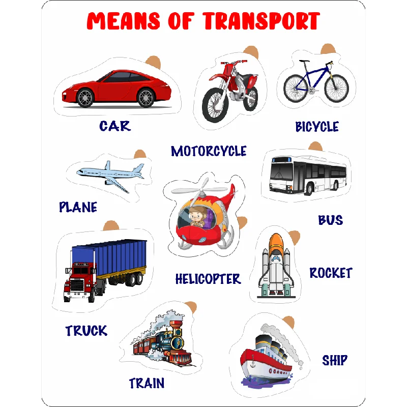 Educational Puzzle - Means of Transport