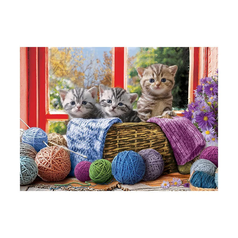 Knittin' Kittens Large Pieces Puzzle: 500 Pcs