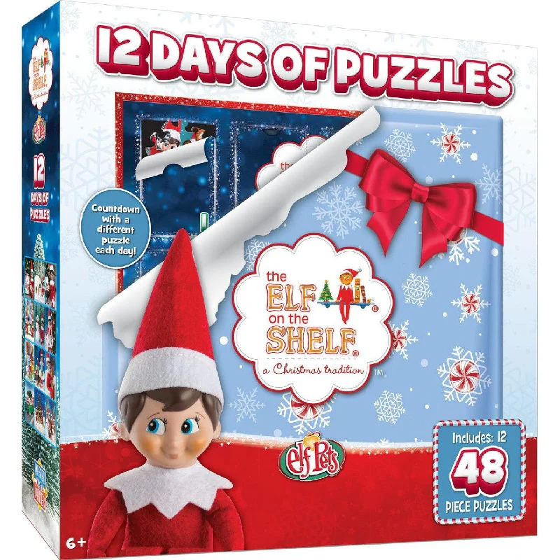 Elf on the Shelf - Advent Calendar - 12 48pc Puzzles