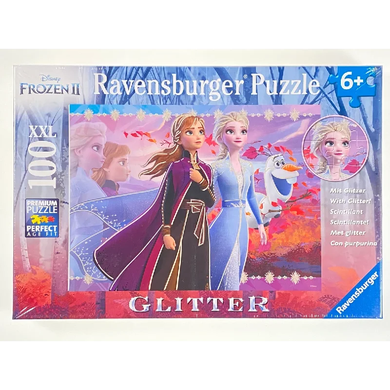 Frozen II Strong Sisters Glitter - 100 Piece Puzzle