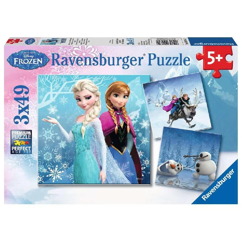 Frozen Winter Adventure - 3x49 Piece Puzzles