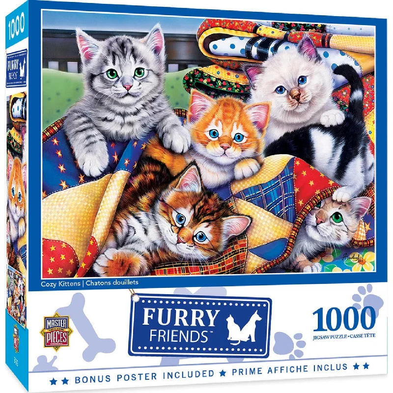 Furry Friends - Cozy Kittens - 1000 Piece Puzzle