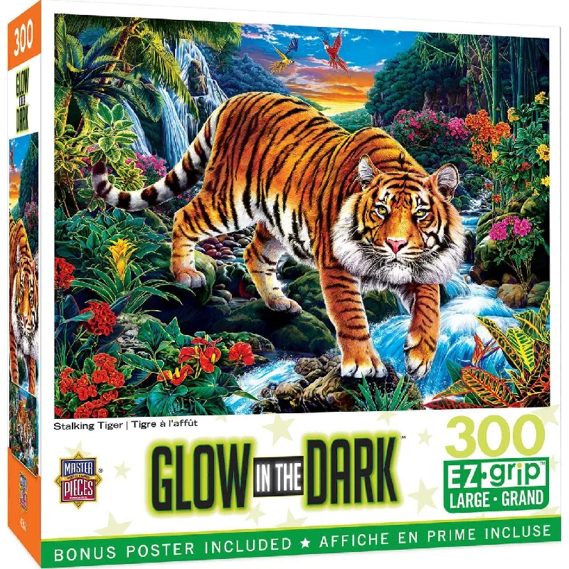 Glow in the Dark - Stalking Tiger - 300 Piece EZGrip Puzzle