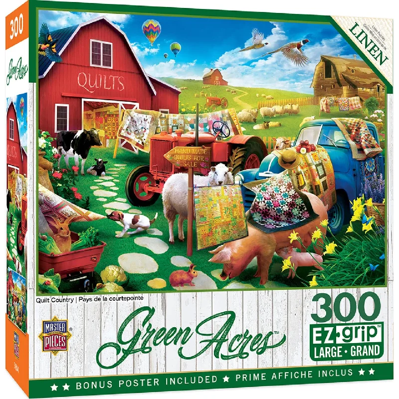 Green Acres - Quilt Country - 300 Piece EzGrip Puzzle