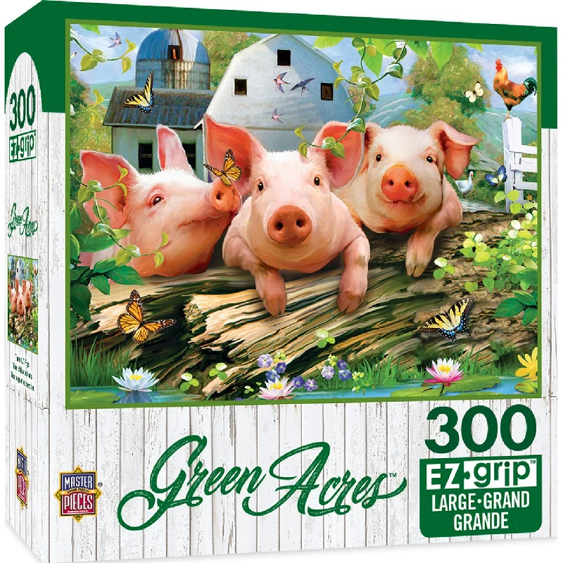 Green Acres - Three 'Lil Pigs - 300 Piece EzGrip Puzzle