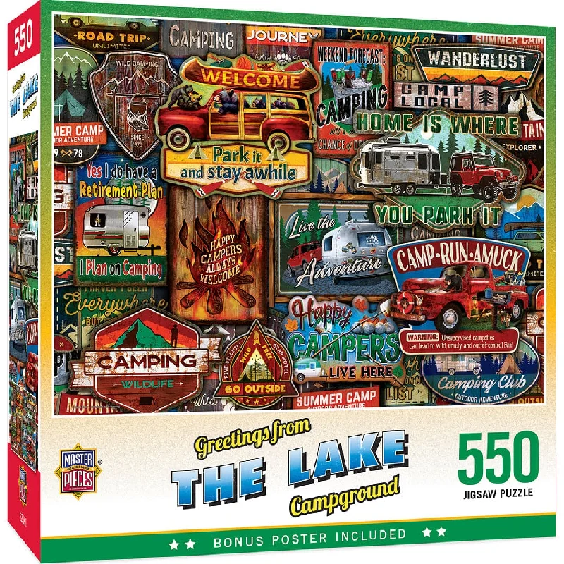 Greetings From - The Lake - 550 Piece Puzzle