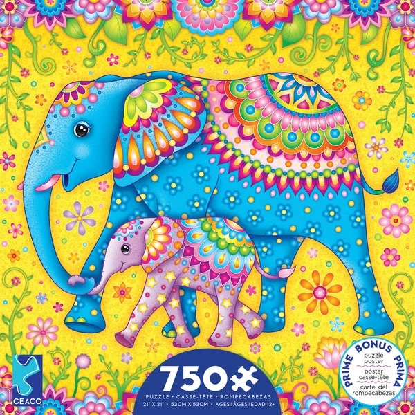 GROOVY ANIMALS ELEPHANT PUZZLE