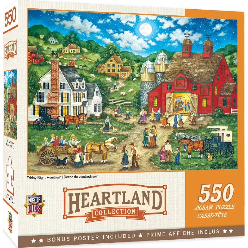 Heartland Collection - Friday Night Hoe Down - 550 Piece Puzzle