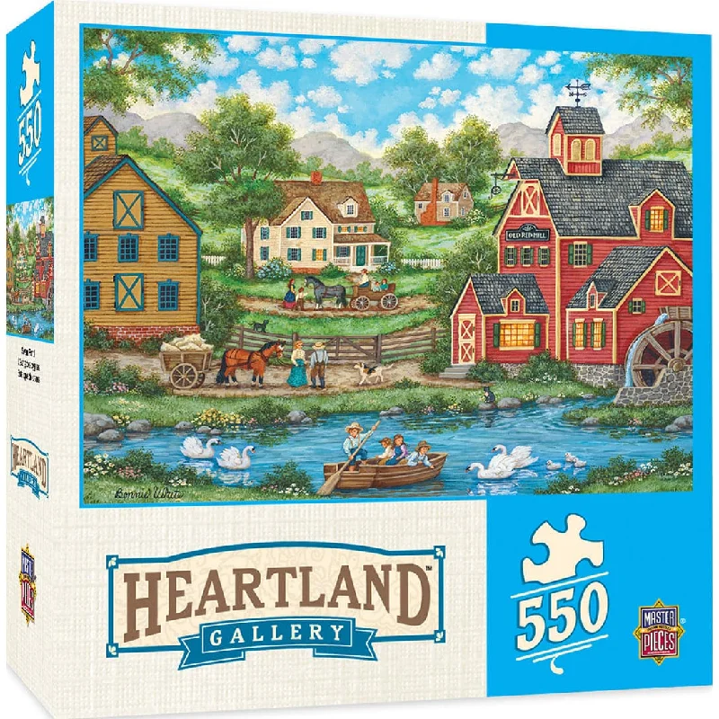 Heartland Collection - Swan Pond -550 Piece Puzzle