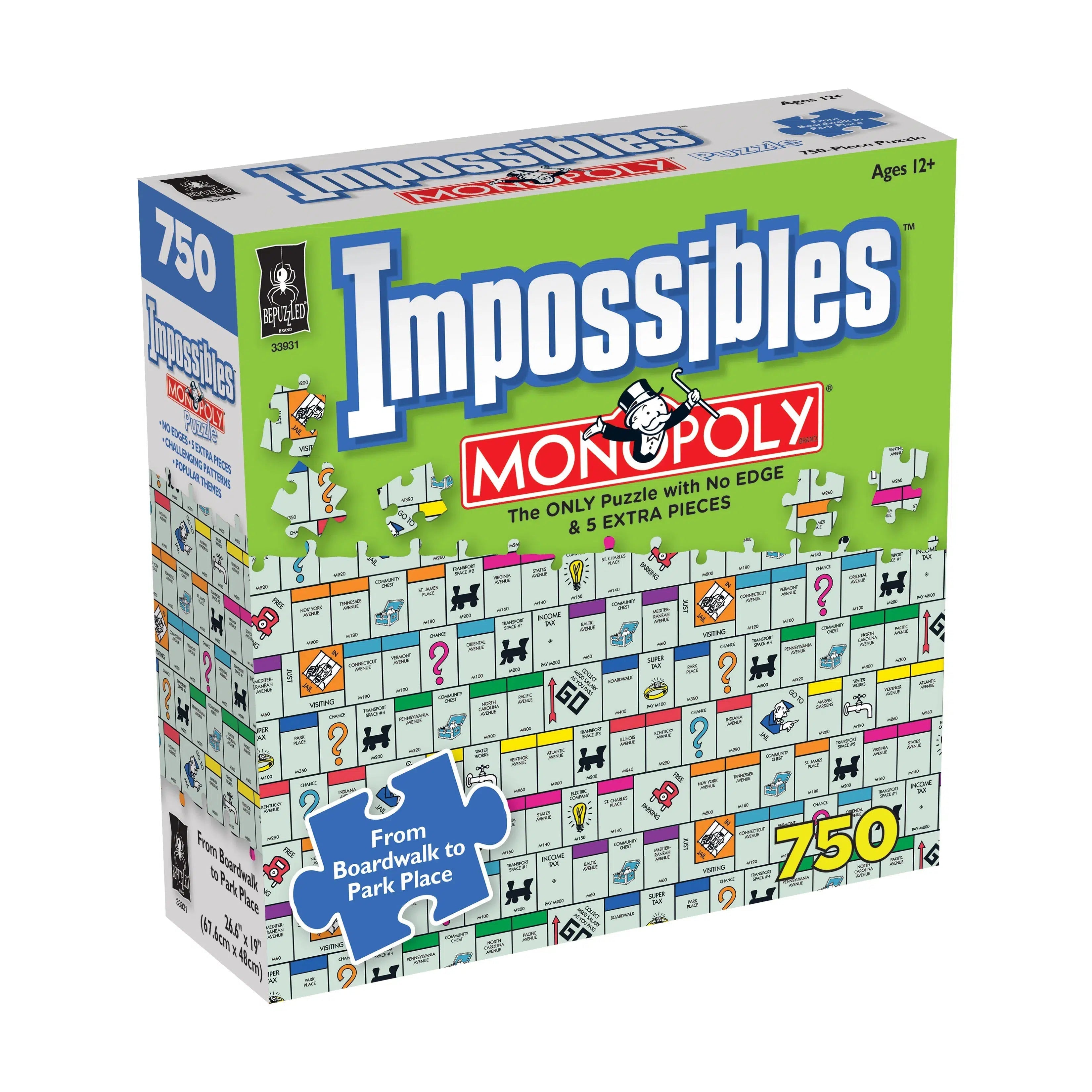 Impossibles Monopoly 750 Piece Puzzle