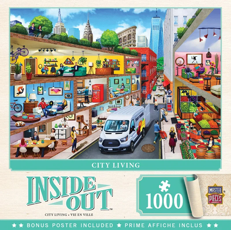 Inside Out - City Living - 1000 Piece Puzzle