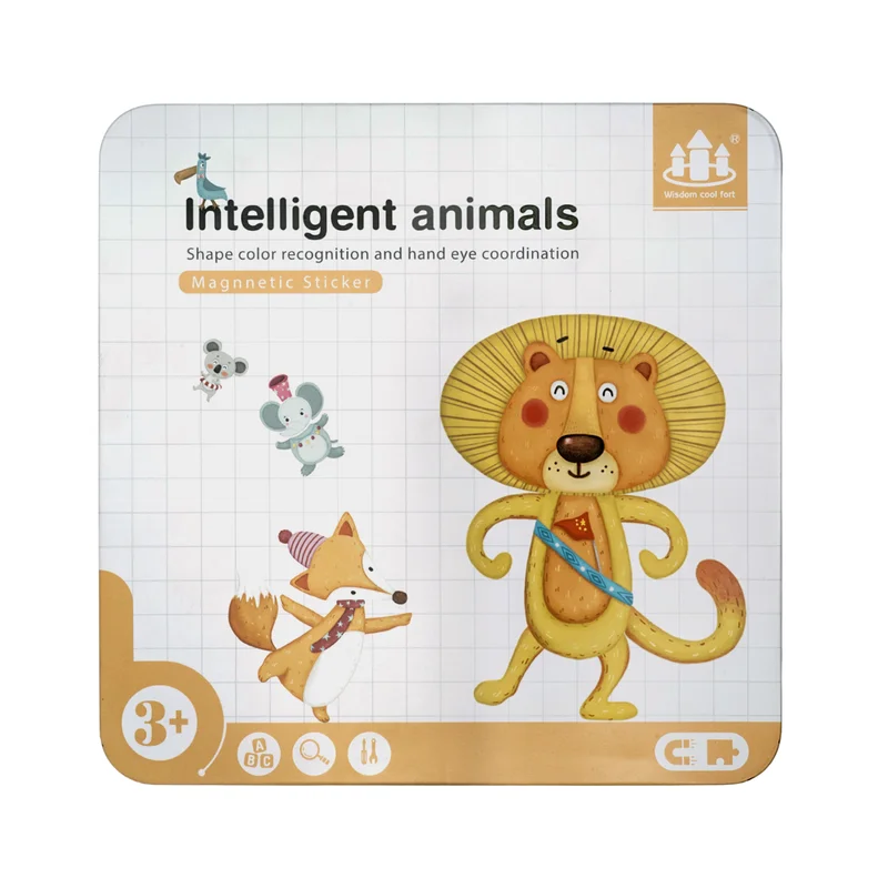 Intelligent Animals Magnetic Sticker Puzzle