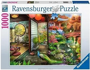 JAPANESE GARDEN TEA HOUSE 1000PC PUZZLE