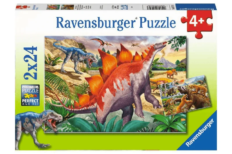 Jurassic Wildlife - 2 x 24pc Puzzles