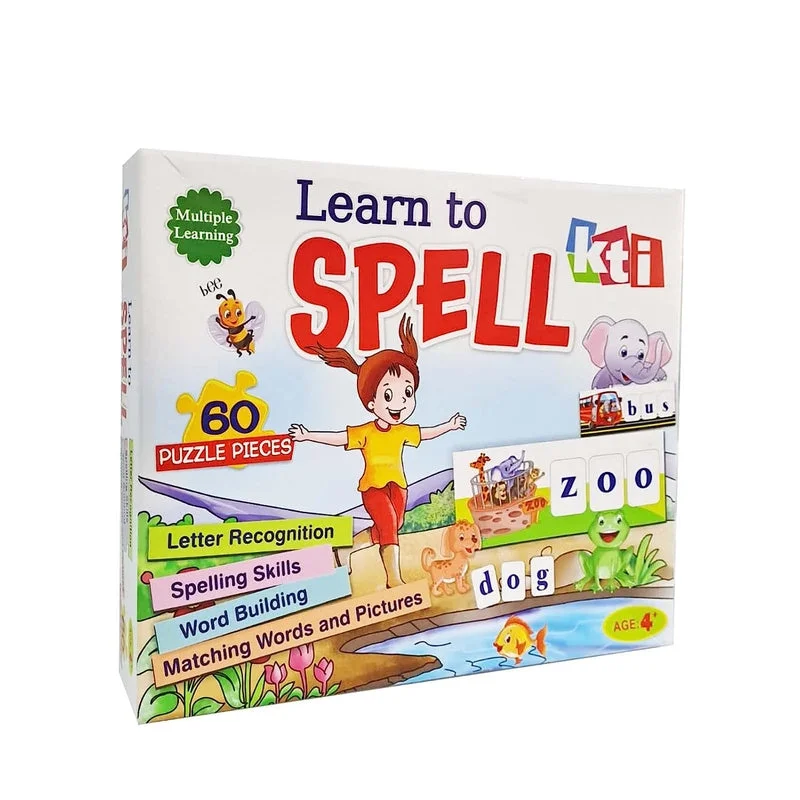 Learn to Spell Board Games (60 Puzzles Pieces)