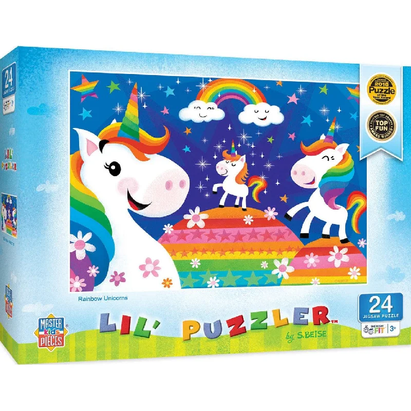 Lil Puzzler - Rainbow Unicorns - 24pc Puzzle