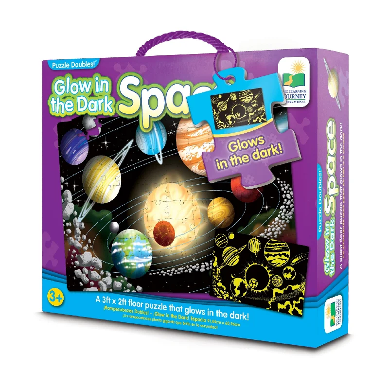 Puzzle Doubles! - Glow in the Dark Space: 100 Pcs