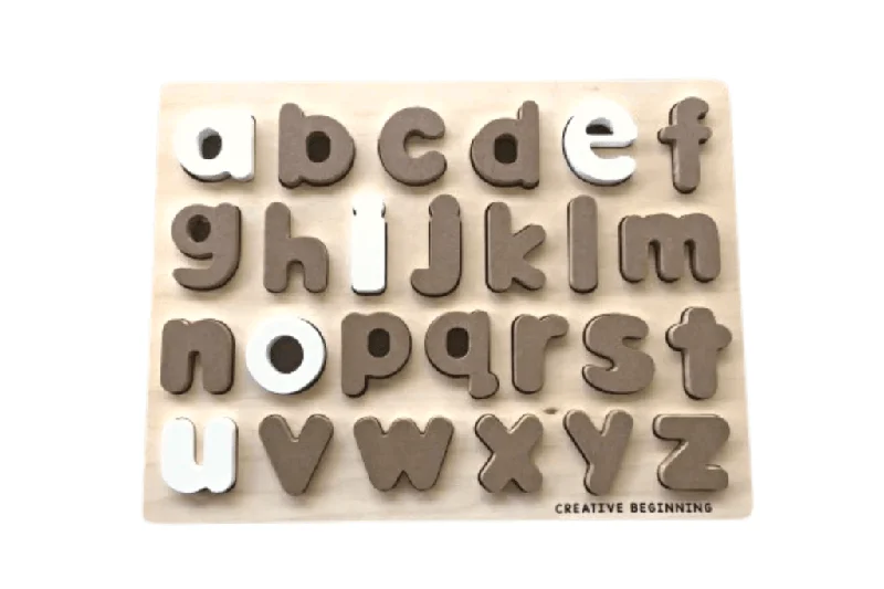 Lowercase Alphabet Tracing Puzzle