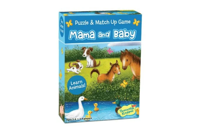 Match Up Game and Puzzle: Baby and Mama