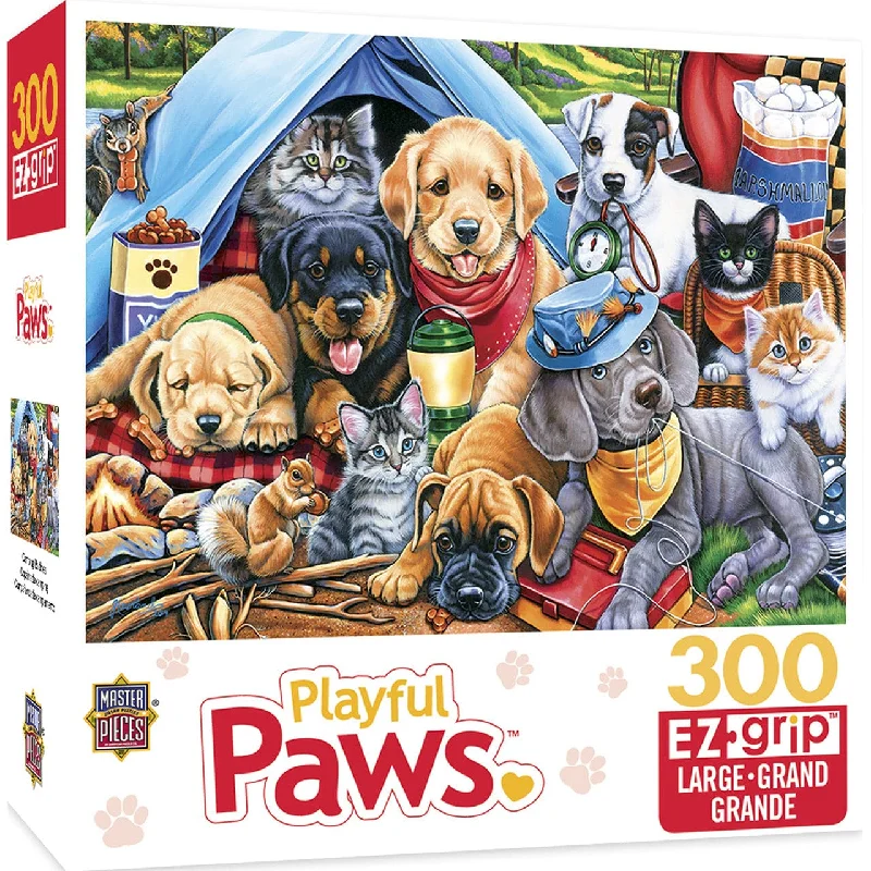 Playful Paws - Camping Buddies - 300 Piece Piece EzGrip Puzzle