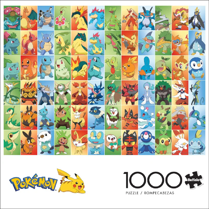 Pokémon: First Partners Squares - 1000 Piece Puzzle