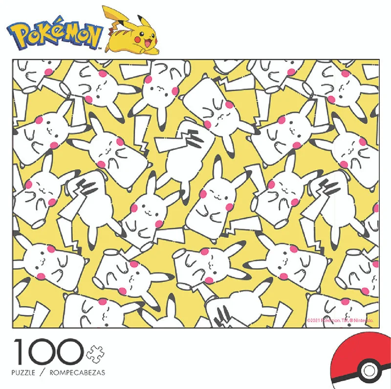 Pokémon Pikachu Pattern - 100 Piece Puzzle