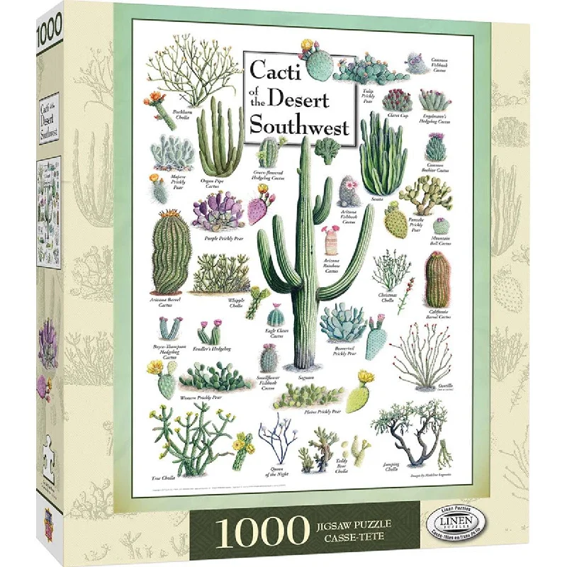 Field Guide - Cacti of the Desert Southwest - 1000 Piece Puzzle