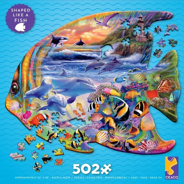 PUZZLE SHAPES 502PC FISH