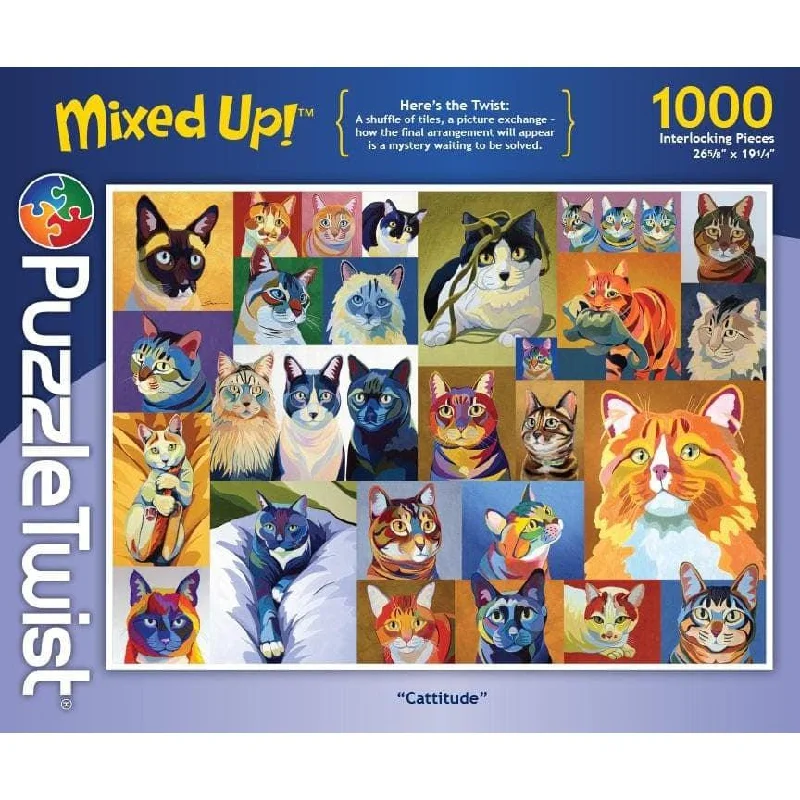 Puzzle Twist - Cattitude - 1,000 Piece