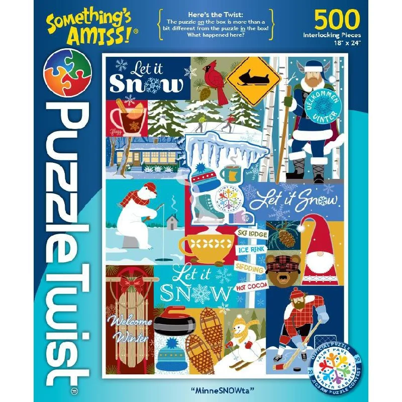 Puzzle Twist - MinneSNOWta - 1,000 Piece Puzzle