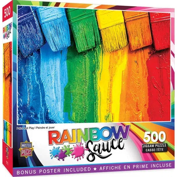 Rainbow Sauce - Paint and Play - 500 Piece Puzzle