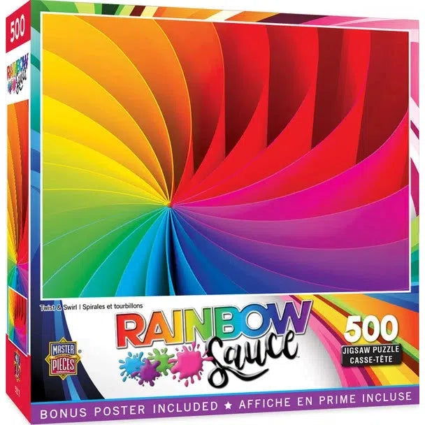 Rainbow Sauce - Twist and Swirl - 500 Piece Puzzle