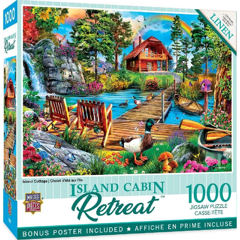 Island Cabin Retreat - Island Cottage - 1000 Piece Puzzle