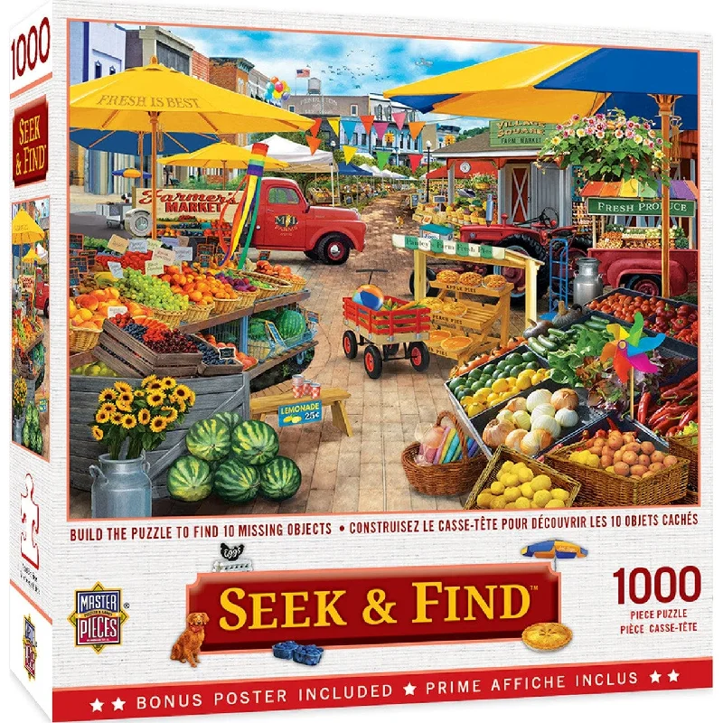 Seek & Find - Market Square - 1000 Piece Puzzle