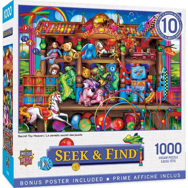 Seek & Find - Secret Toy Heaven - 1000 Piece Puzzle