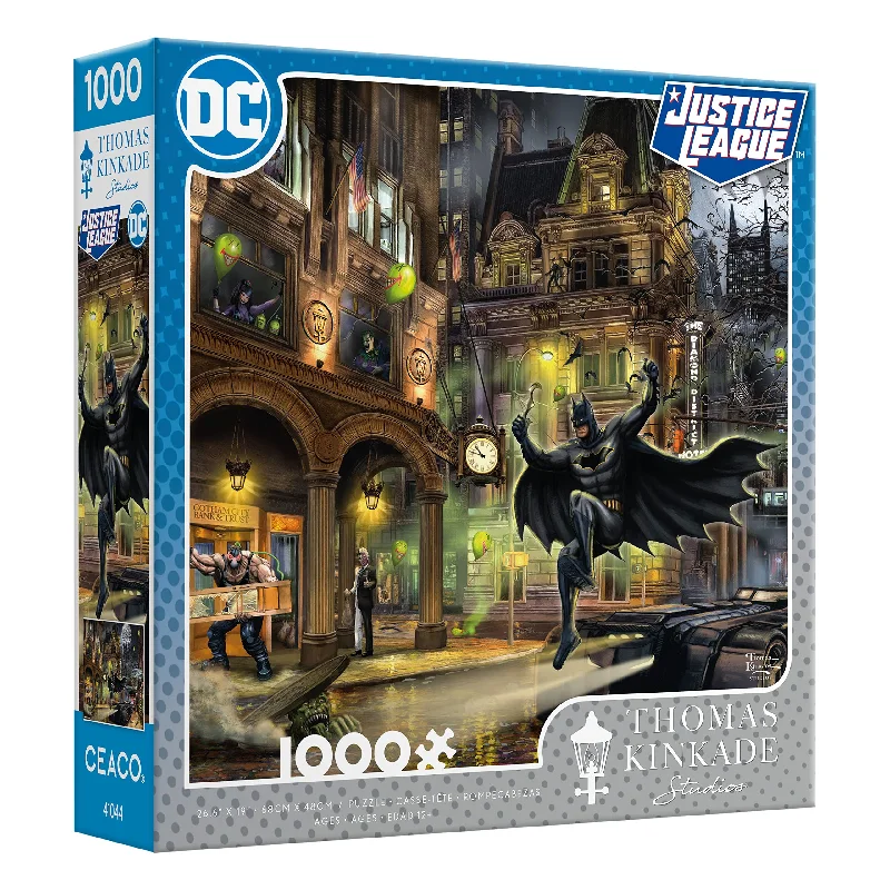 Thomas Kinkade DC Comics - Batman Gotham City - 1000 Piece Puzzle